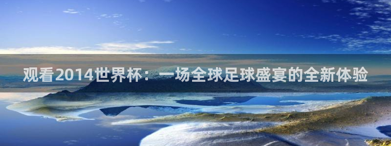 2026年男足世界杯:观看2014世界杯:一场全球足球盛宴的全新体验